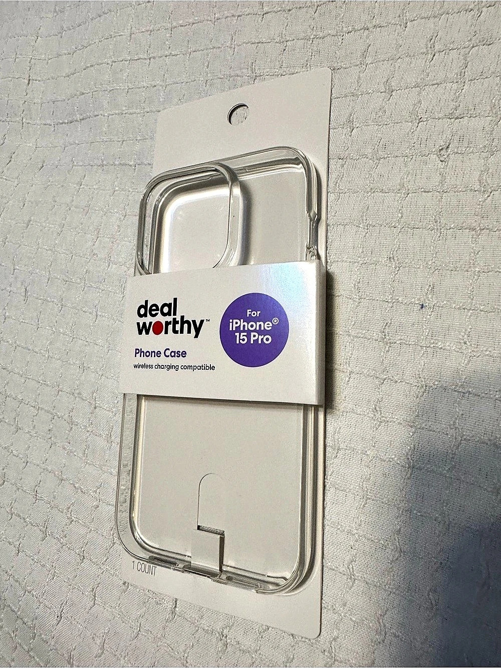 Deal Worthy Phone Case for iPhone 15 Pro Clear iPhone 15 Pro Case NWT